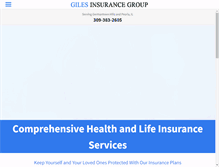 Tablet Screenshot of gilesinsurancegroup.com